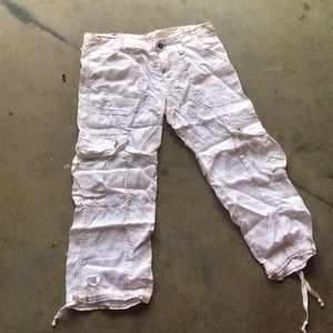 white bella dahl cargo pants